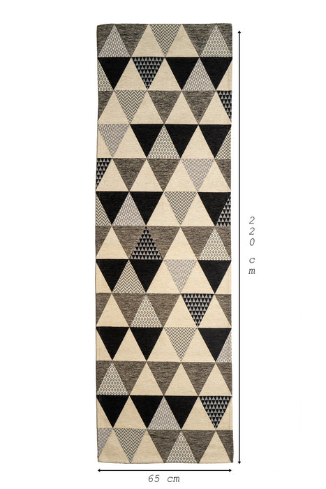 Tappeto Triangoli Moderno tessuto a mano Made in italy